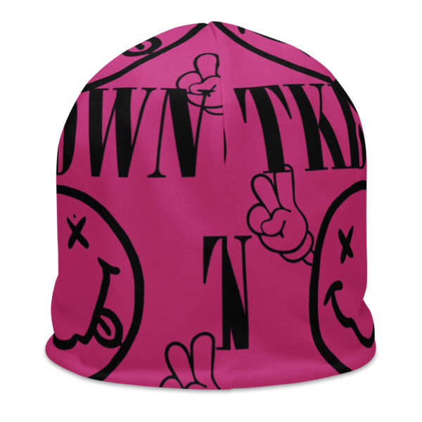 TKDWN Two Fingers All-Over Print Beanie - Image 2