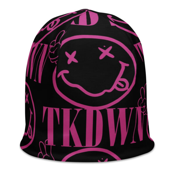 TKDWN Two Fingers All-Over Print Beanie - Image 3